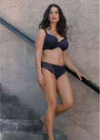 Fusion Lace Plunge Bra French Navy