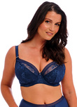 Fusion Lace Plunge Bra French Navy