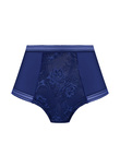 Fusion Lace High Waist Brief French Navy