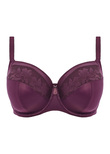 Illusion Side Support Bra Plum