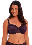 Illusion Side Support Bra Plum