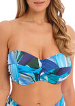 Aguada Beach Bandeau Bikini Top Splash