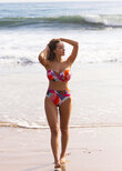 Aguada Beach Bandeau Bikini Top Sunrise