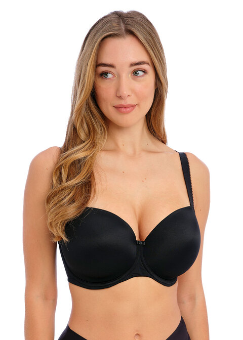 Smoothing Black Moulded Strapless Bra from Fantasie