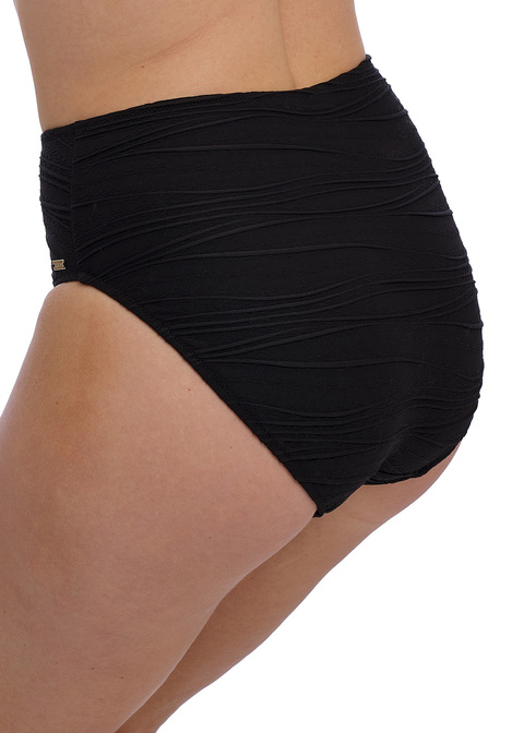Beach Waves Black High Waist Bikini Brief from Fantasie