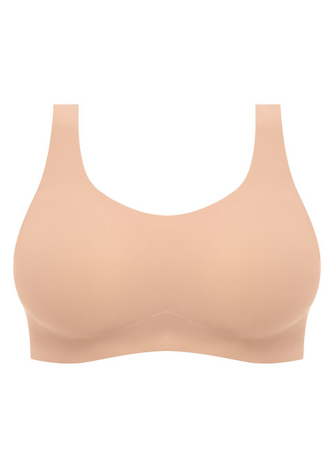 Womens Taupe Stretch Seamless Bonded Non-Wired Bra