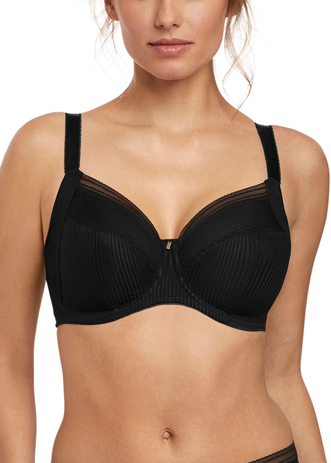 Fusion Black Full Cup Side Support Bra from Fantasie
