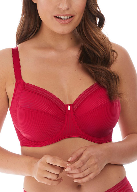 Fusion Red Full Cup Side Support Bra from Fantasie