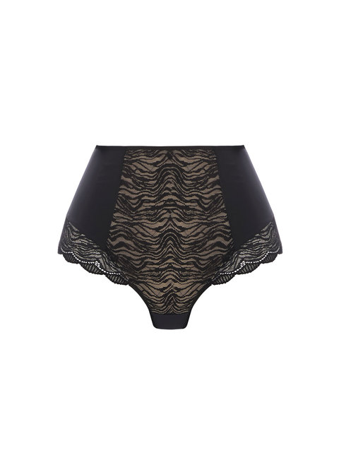 Underwear for Her, Panties, Figi Fantasie FUSION LACE FL102352BLK High  Waist Brief Black Black