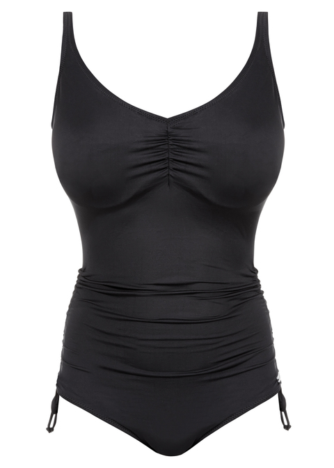 Versailles Black V-Neck Swimsuit from Fantasie