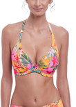 Anguilla Plunge Bikini Top Saffron