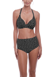 Santa Monica Slip Bikini taille haute Black & White